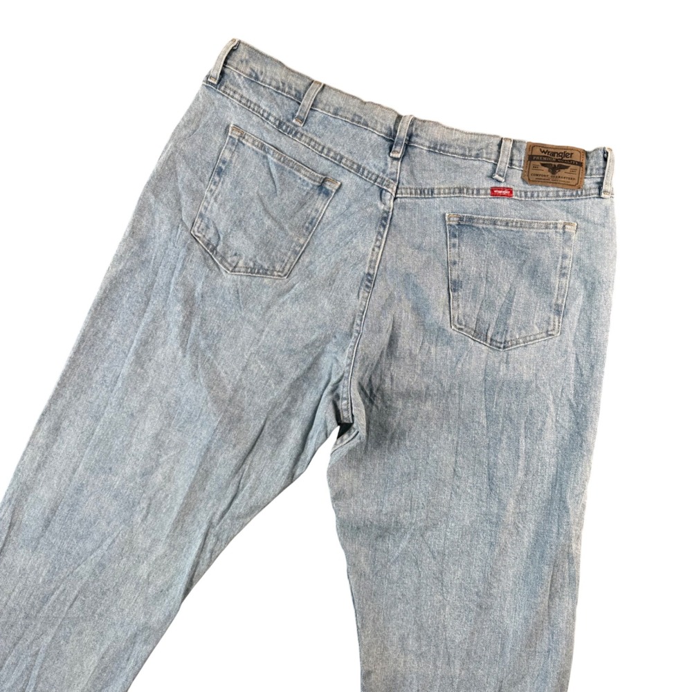 Wrangler Mens Light Wash Relaxed Fit Denim Jeans Size‎ 40x33 Workwear Utility